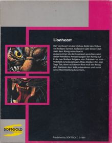 Lionheart - Box - Back