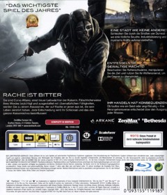 Dishonored - Box - Back