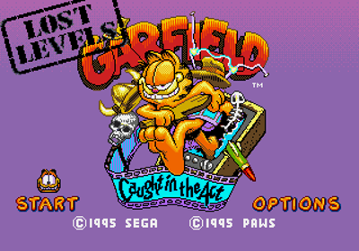 Garfield: The Lost Levels - Screenshot - Game Title Image