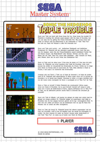 Sonic the Hedgehog: Triple Trouble - Box - Back