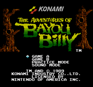 The Adventures of Bayou Billy - Screenshot - Game Title Image