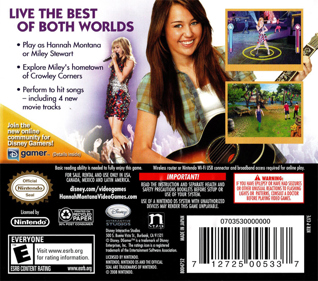 Hannah Montana: The Movie - Box - Back