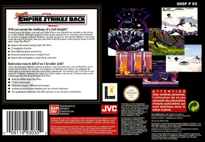 Super Star Wars: The Empire Strikes Back - Box - Back Image