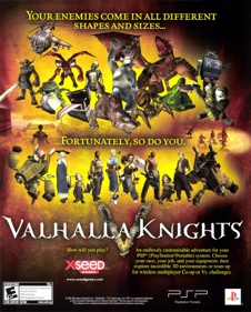 Valhalla Knights - Advertisement Flyer - Front