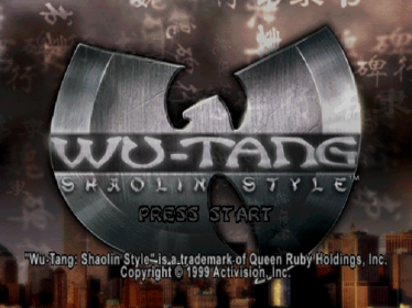Wu-Tang: Shaolin Style - Screenshot - Game Title Image