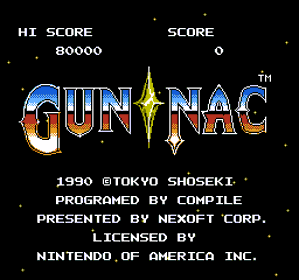 Gun-Nac - Screenshot - Game Title