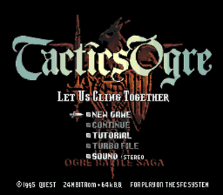 Tactics Ogre: Let Us Cling Together - Screenshot - Game Title