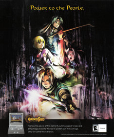 Golden Sun - Advertisement Flyer - Front