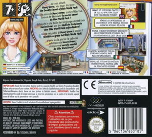 Nancy Drew: The Deadly Secret of Olde World Park - Box - Back Image