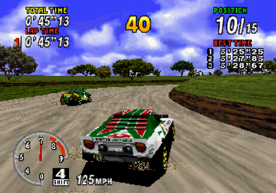 Sega Rally Championship - Screenshot - Gameplay