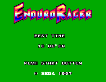 Enduro Racer - Screenshot - Game Title Image