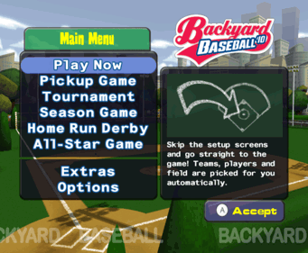 Backyard Baseball '10 - Screenshot - Game Select