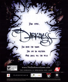 The Darkness - Advertisement Flyer - Front