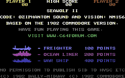 Seawolf II - Screenshot - Game Title Image