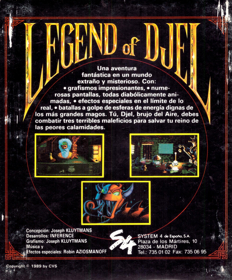 Legend of Djel - Box - Back