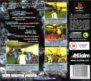 Shadow Man - Box - Back Image