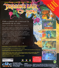 Dragon's Lair CD-ROM - Box - Back