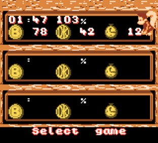 Donkey Kong GB: Dinky Kong & Dixie Kong - Screenshot - Game Select