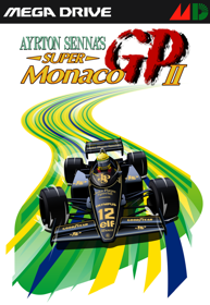 Ayrton Senna's Super Monaco GP II - Fanart - Box - Front