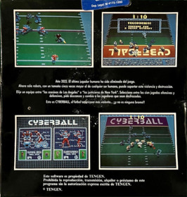 Cyberball - Box - Back
