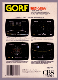 Gorf - Box - Back Image