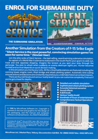 Silent Service - Box - Back