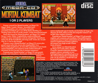 Mortal Kombat - Box - Back Image