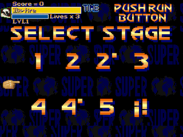 Final Fight GOLD: Super Extra - Screenshot - Game Select