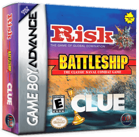 3 Game Pack!: Risk, Battleship, Clue - Box - 3D Image