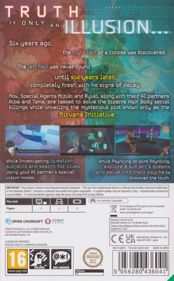 AI: The Somnium Files: Nirvana Initiative - Box - Back