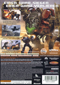 Transformers: Revenge of the Fallen - Box - Back
