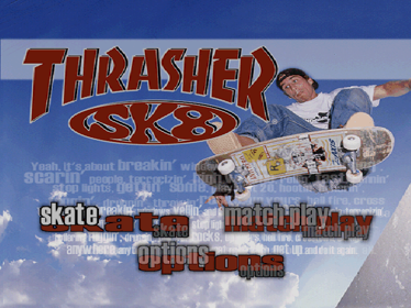 Thrasher Presents: Skate and Destroy - Screenshot - Game Title