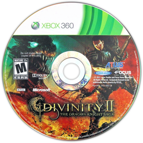 Divinity II: The Dragon Knight Saga - Disc Image