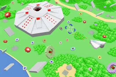 Xevious 3D/G+ - Fanart - Background