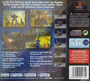 Future Cop: L.A.P.D. - Box - Back
