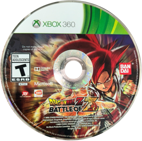 Dragon Ball Z: Battle of Z - Disc