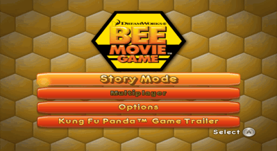 Bee Movie Game - Screenshot - Game Select
