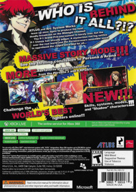 Persona 4 Arena Ultimax - Box - Back