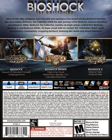 BioShock: The Collection - Box - Back Image