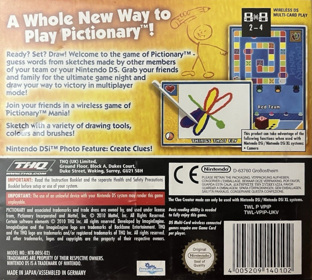 Pictionary - Box - Back
