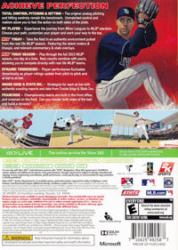 MLB 2K13 - Box - Back