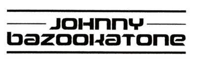 Johnny Bazookatone - Clear Logo