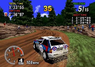 Sega Rally Championship - Screenshot - Gameplay