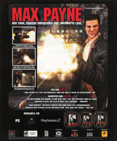 Max Payne - Advertisement Flyer - Front
