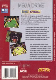 Sonic the Hedgehog Spinball - Box - Back