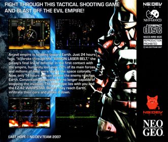 Last Hope - Fanart - Box - Back