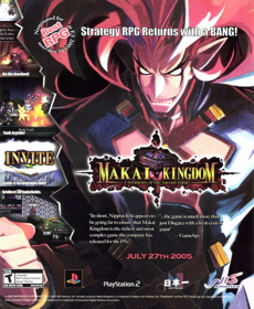 Makai Kingdom: Chronicles of the Sacred Tome - Advertisement Flyer - Front