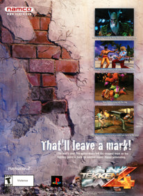 Tekken 4 - Advertisement Flyer - Front
