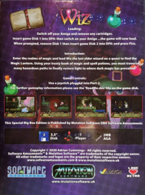 Wiz: Quest for the Magic Lantern - Box - Back