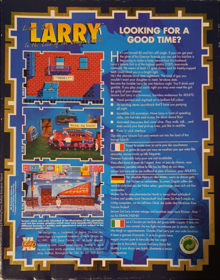 Leisure Suit Larry 1: In the Land of the Lounge Lizards - Box - Back